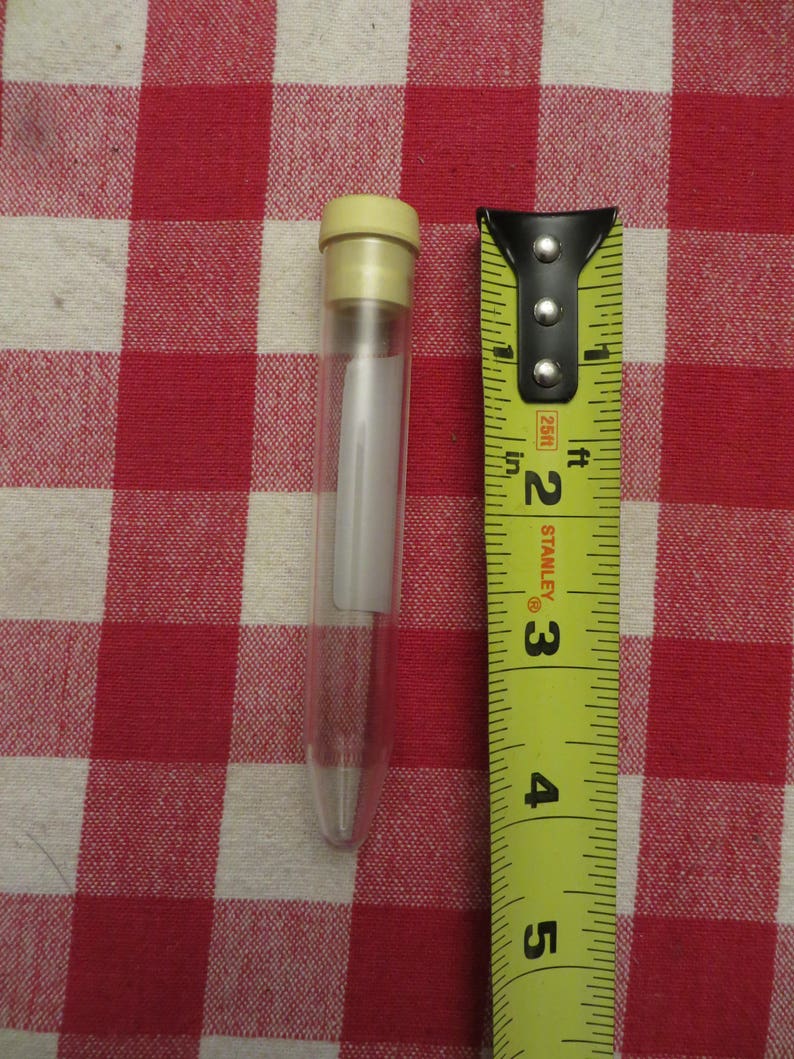 10 X 8.0ml Plastic Test Tubes & Rubber Caps. Herbs Seeds to Etsy