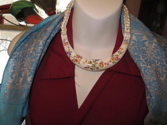 Kenneth Jay Lane Vintage Royal Worcester Bone Chi… - image 6