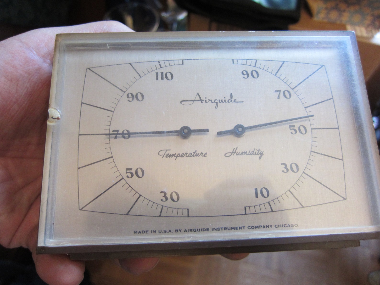 Vintage Airguide Desktop Temperature and Humidity Weather Etsy