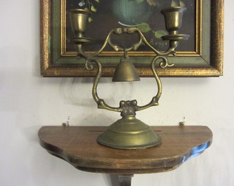 Vintage Brass Tavern Candlestick With Bell, Antique Tavern Candlestick,  Antique English Pub Candle Holder 