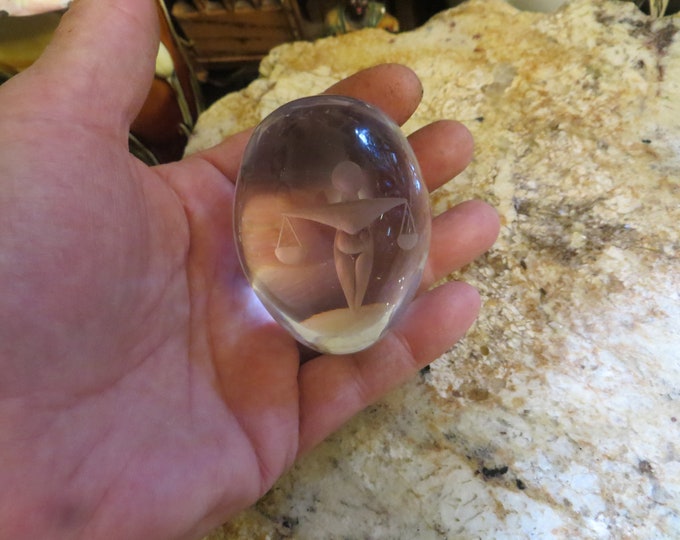 Scale of Justice Paperweight Vintage Etsy