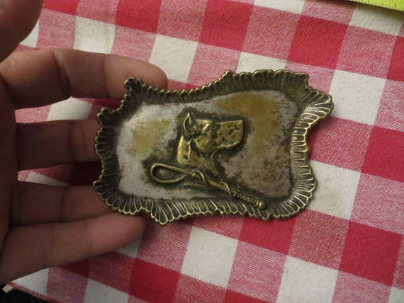 Vintage Dog Trinket Dish, K-9 Ring Tray - image 4