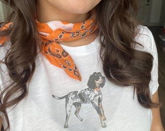 Tennessee Vols Smokey Baby Tee With Beading; Game Day Tennessee Volunteers; Tennessee Vols; Hand-painted Graphic T-shirt, Vols Game Day