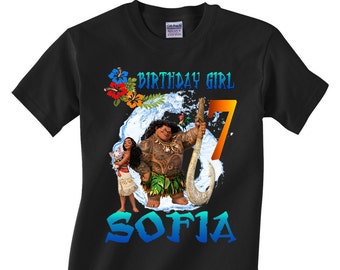 Moana Birthday Shirt: Custom Family Matching Outfits