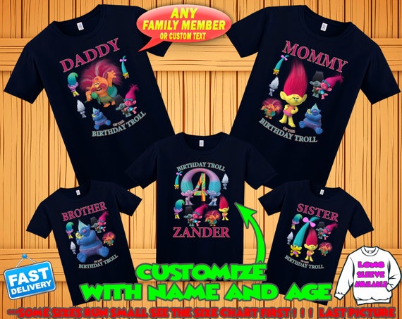 Etsy trolls on sale birthday shirt