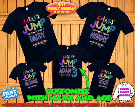 Trampoline Birthday Party Shirt Trampoline Birthday Party Shirt