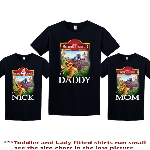 Lion Guard Birthday Shirt, Lion Guard Custom Shirt, Personalized Lion Guard Shirt, Lion Guard family shirts, Matching Birthday t-shirts