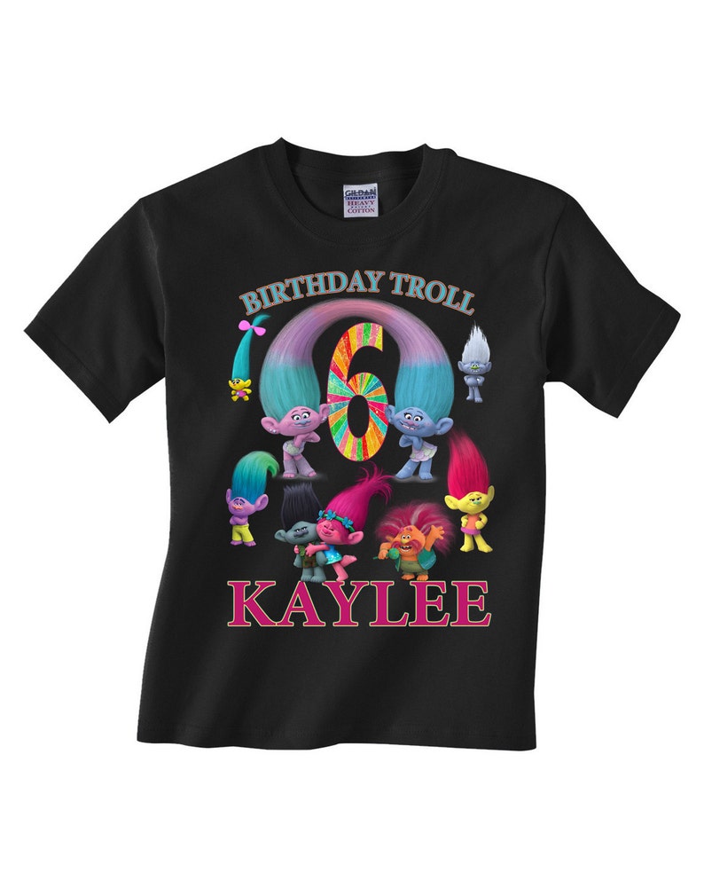 Trolls Birthday Shirt Custom Personalized Shirts for All - Etsy