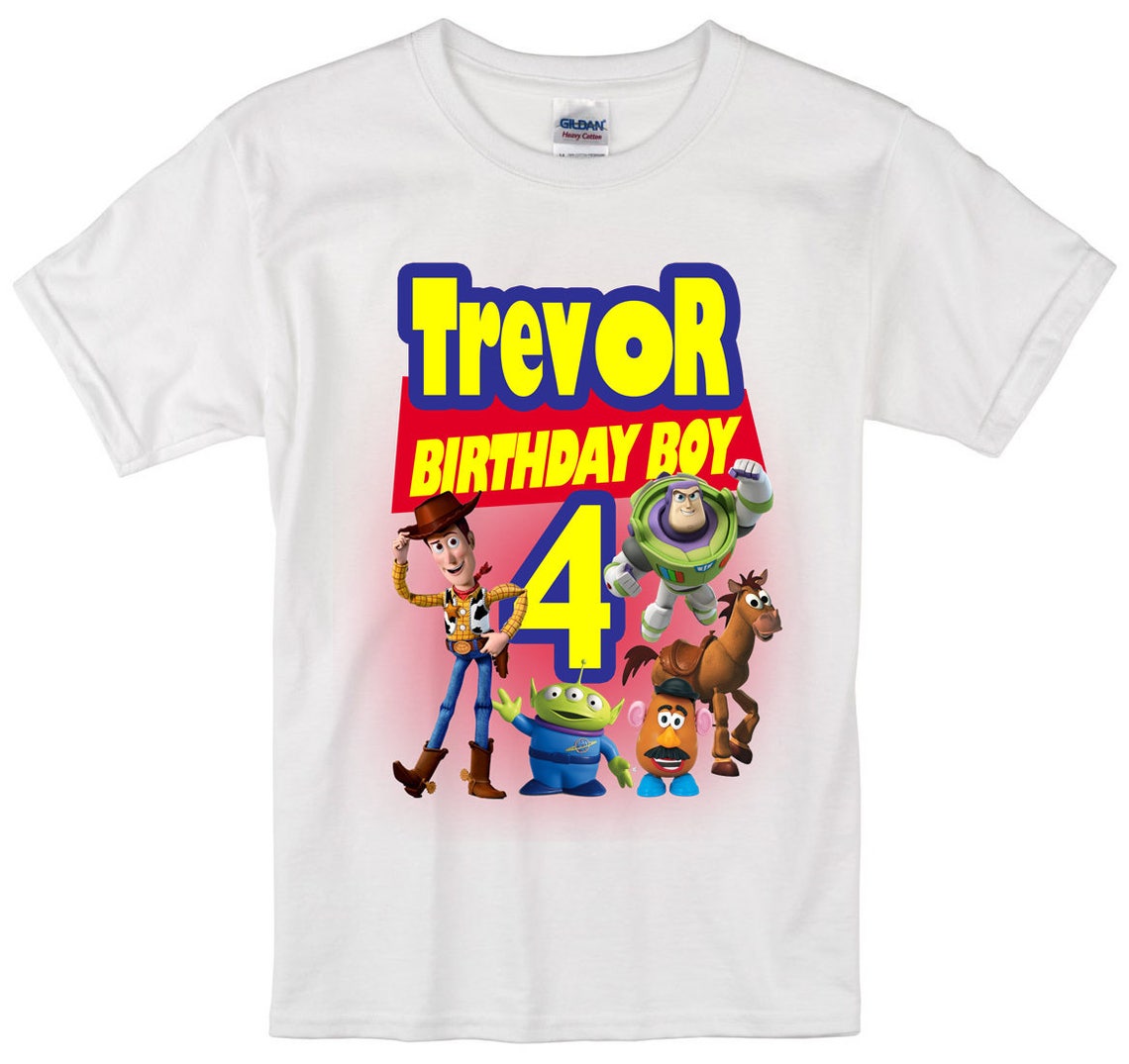Toy Story Birthday Shirt Toy Story Custom Shirt Personalized Etsy UK