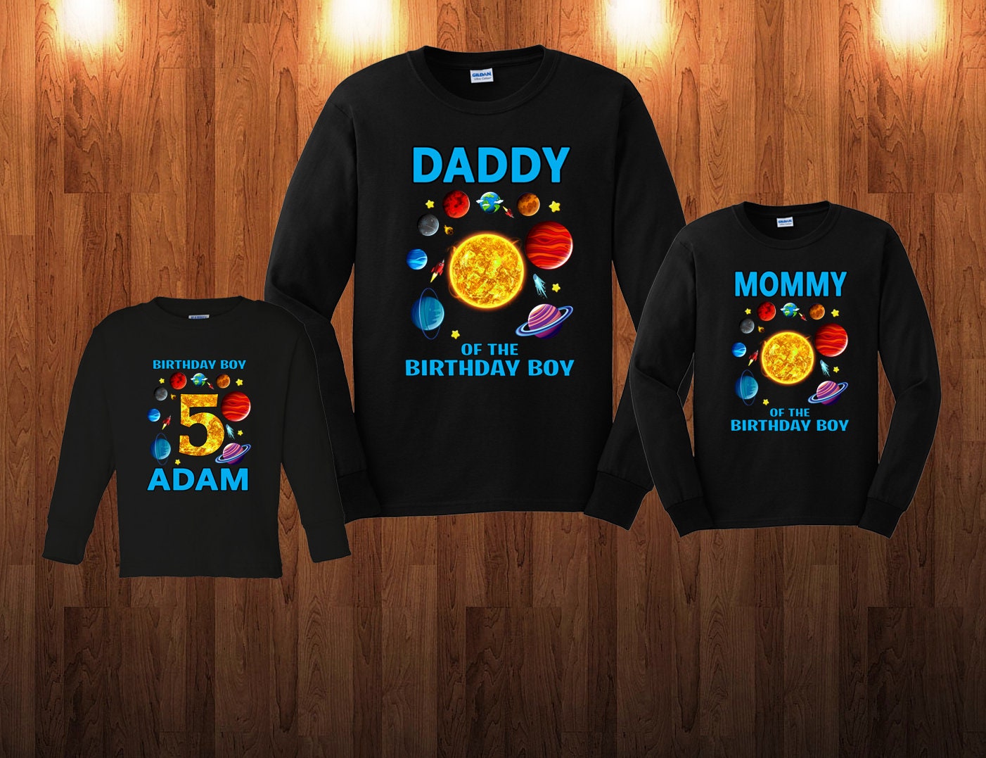 planet kyu Tシャツ　The Birthday Solar System Birthday Shirt, Planets Birthday Tshirt, Space