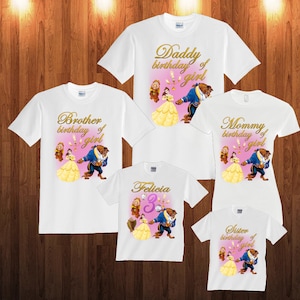 Beauty and beast Birthday Shirt