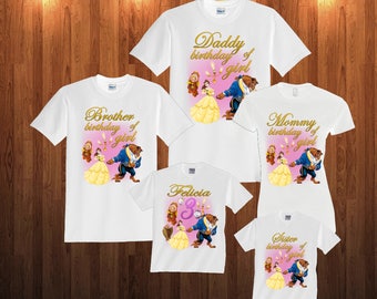 Beauty and beast Birthday Shirt