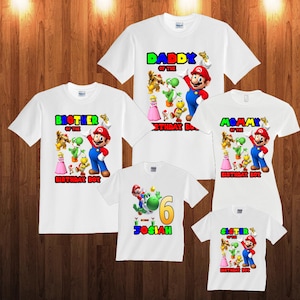 Super Mario Birthday Shirt: Custom Family Matching Shirts