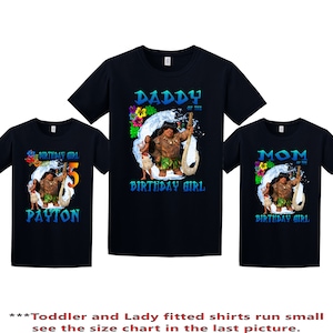 Moana Birthday Shirt: Custom Family Matching T-Shirt