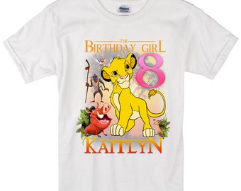 Lion King Birthday Shirt Custom personalized shirts for all family,