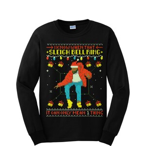 Drake Ugly Christmas sweater style Long Sleeve and short sleeve t-Shirt, Drake hotlinebling Christmas funny shirt, Unisex shirts d3 image 2