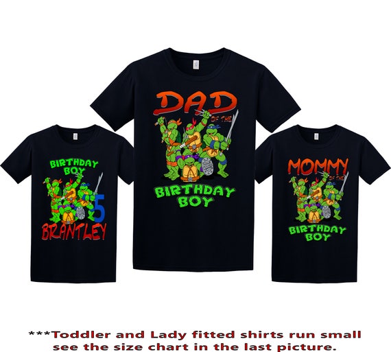 ninja turtle birthday shirt