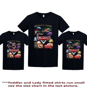 Disney Cars Birthday Shirt, Cars Custom Shirt, Personalized Cars Shirt, Cars family shirts, Birthday t-shirt for girls and boys