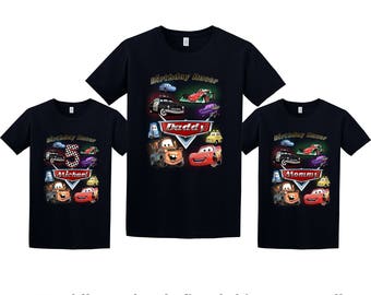 Disney Cars Birthday Shirt, Personalized Family T-Shirt