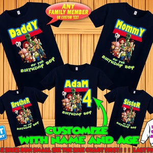Toy Story birthday shirt, Toy Story birthday tshirt, Toy Story theme party shirts, Toy Story family shirts, Toy Story matching shirts