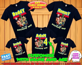 Toy Story birthday shirt, Toy Story birthday tshirt, Toy Story theme party shirts, Toy Story family shirts, Toy Story matching shirts