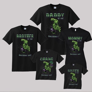 Incredible Hulk Birthday Shirt Custom personalized shirts for all family, Black image 1