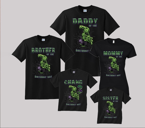 hulk birthday shirt
