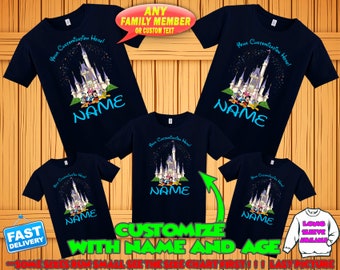 Disney family matching custom t-shirts, Family vacation disney shirts, custom Personalized disney shirt, Birthday Disney Shirts