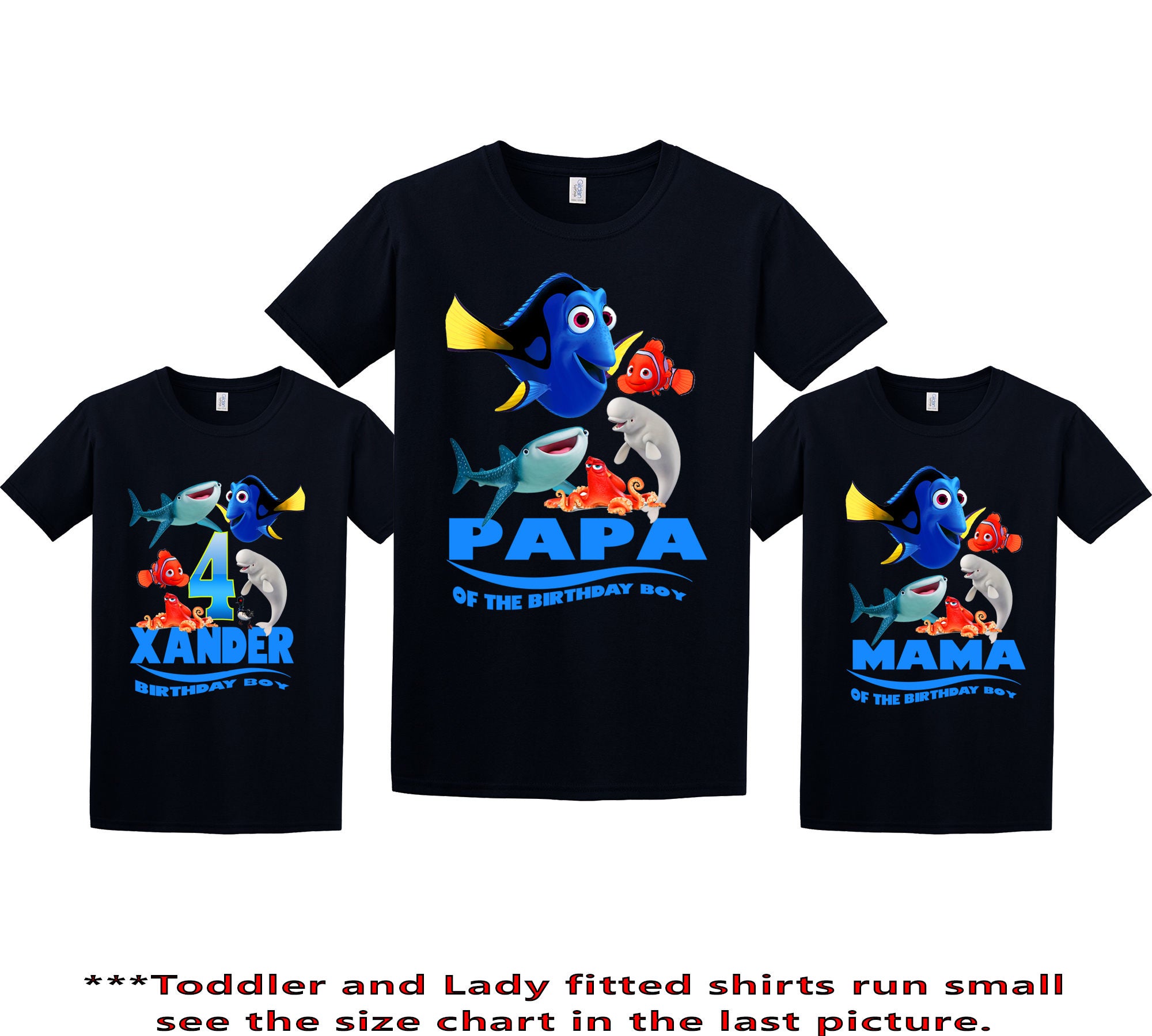 finding dory birthday shirt