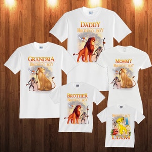 Lion King Birthday Shirt: Custom Family Matching Shirts