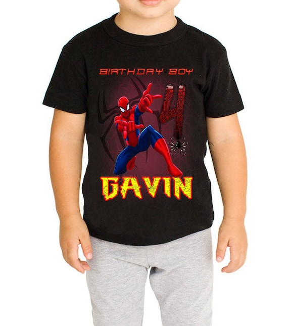 Spiderman Birthday Shirt Custom personalized shirts for all - Etsy