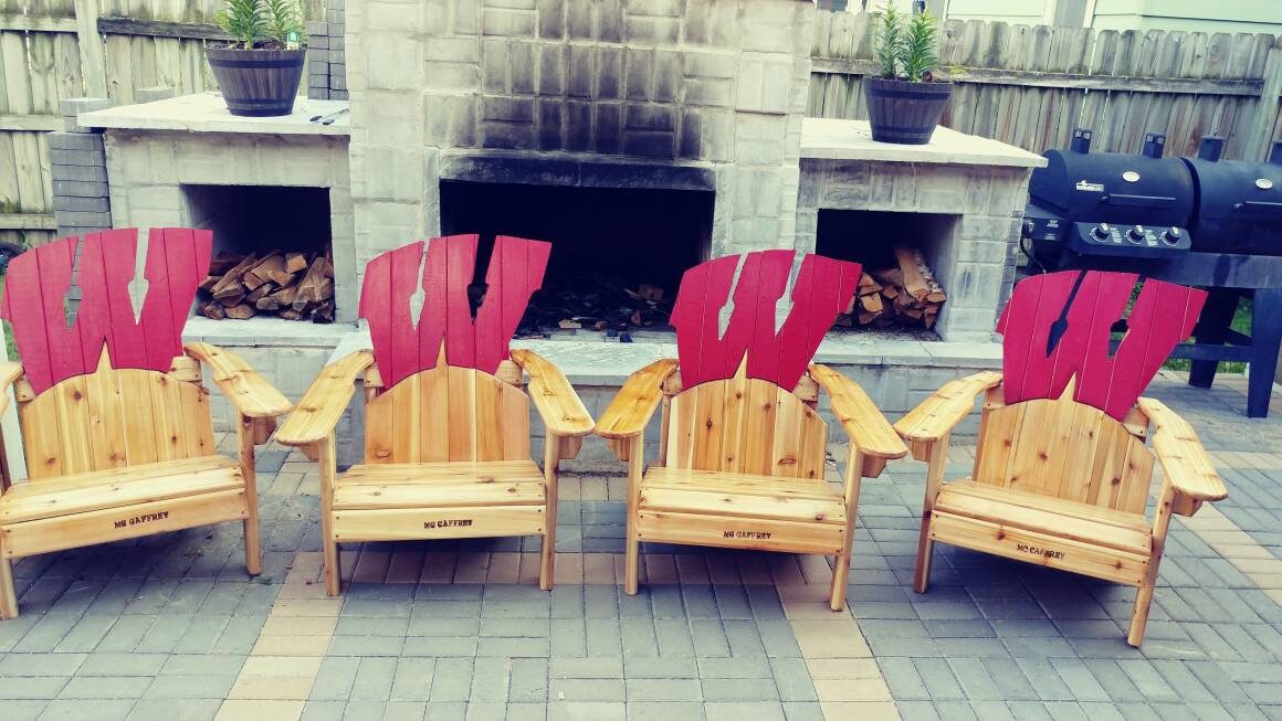 Wisconsin badger adirondack chairs deals