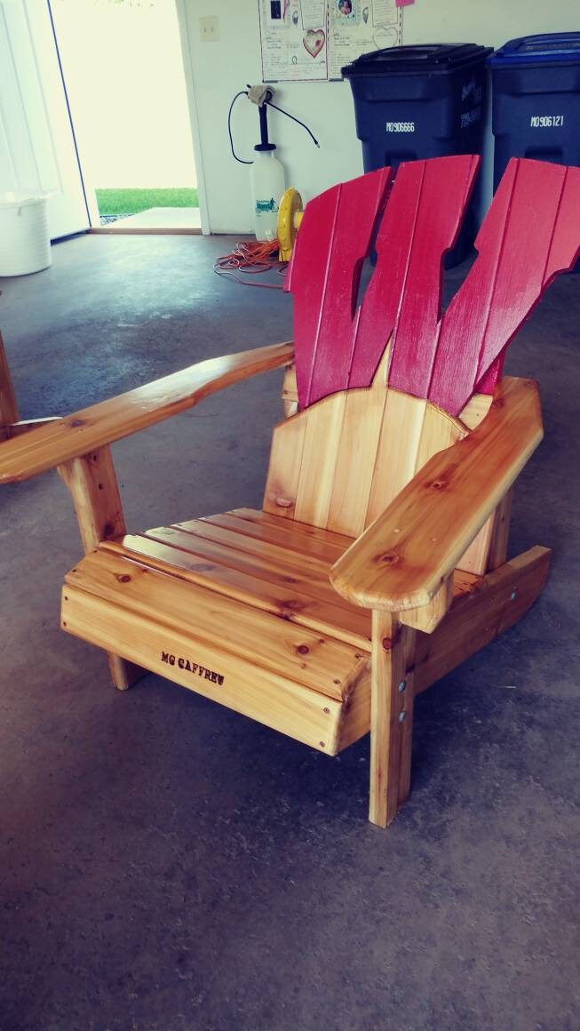 University of Wisconsin Adirondack Chair Etsy UK