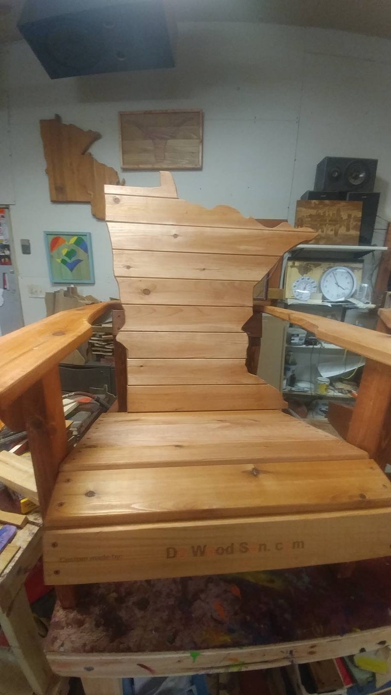 Minnesota Adirondack Chair Etsy