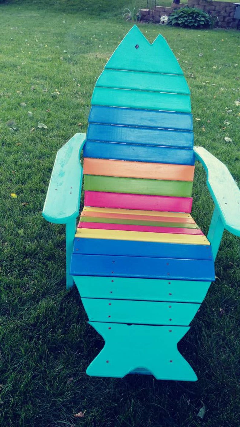 Fish Adirondack Chair Set - Etsy