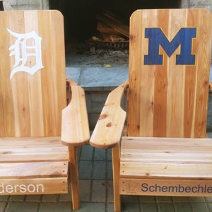 Michigan or Tigers Adirondack Chair