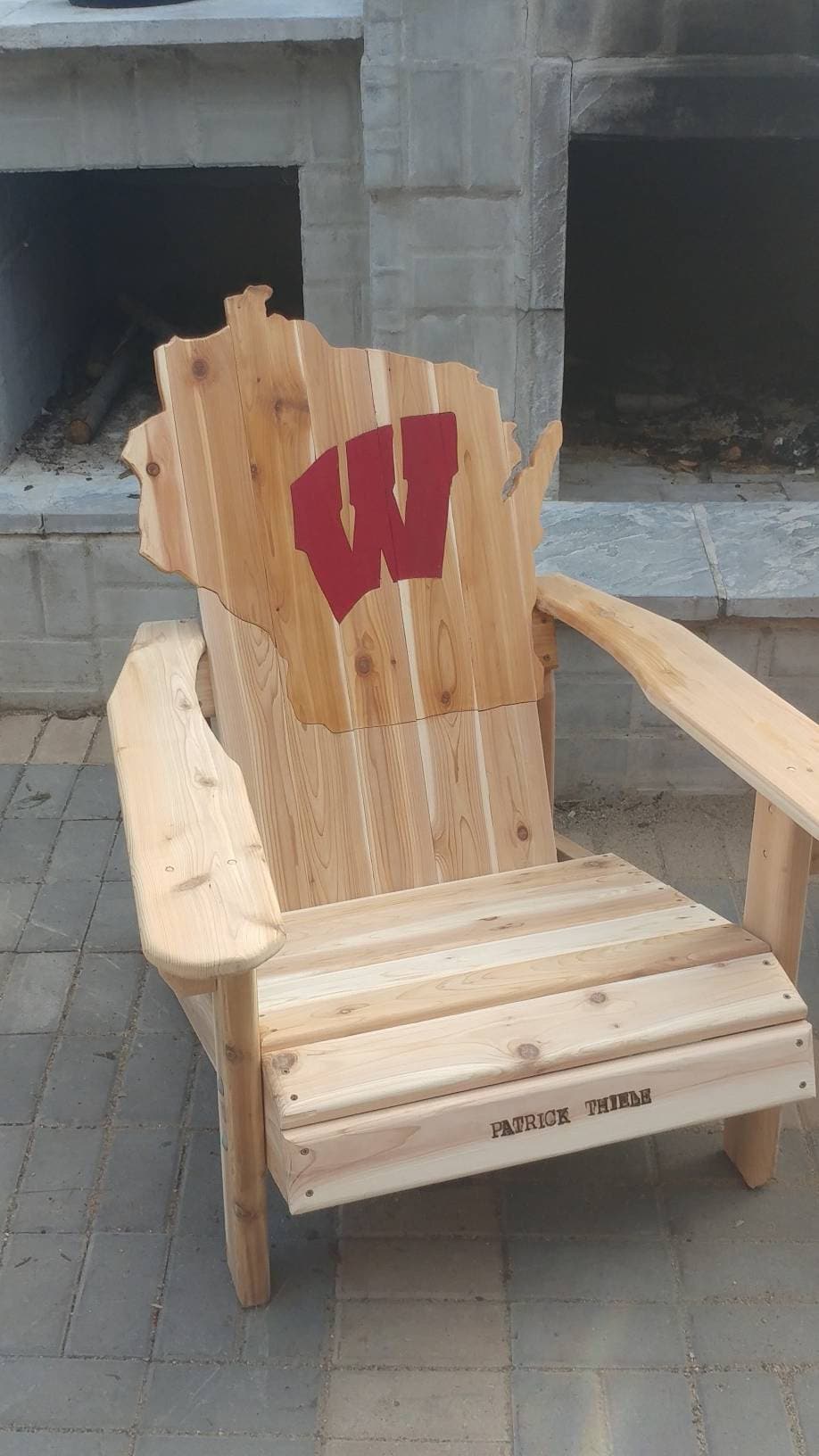 University of Wisconsin Adirondack Chair Etsy UK