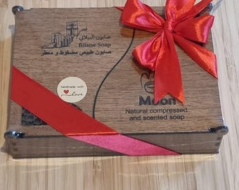 Geschenkdoos Aleppo-zeep geperst en geparfumeerd