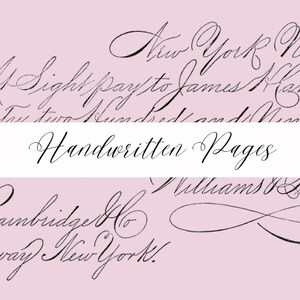 Handwriting Decorative Papers