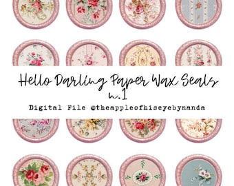 Hello Darling Paper Wax Seals N.1|| Pen pal | Writing Letters | Bible Journal