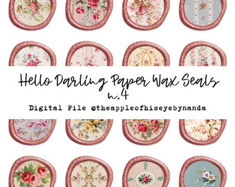 Hello Darling Paper Wax Seal N.4|| Pen pal | Writing Letters | Bible Journal | @theappleofhiseyebynanda