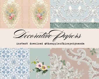 Decorative Papers| Ephemera | Junk Journal | Pen pal | Writing Letters | Bible Journal |