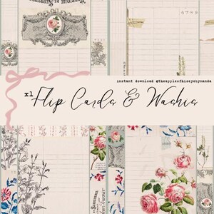 Tarjetas XL Flip y Washis / Diario bíblico / Efímeras / Diario basura / Amigos por correspondencia / Escritura de cartas / @theappleofhiseyebynanda