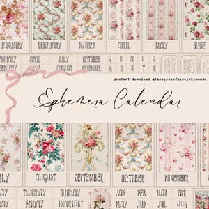 Calendario de efímeras/Papeles decorativos para escribir/Diario bíblico/Efímeras/Diario basura/Amigo por correspondencia/Escribir cartas/@theappleofhiseyebynanda