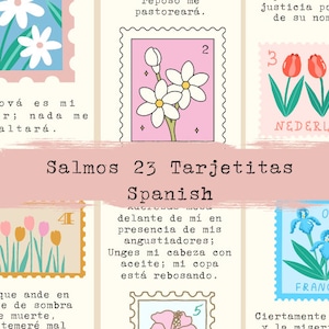 Cartões de registro no diário Salmos 23