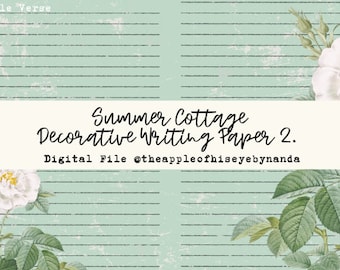 Summer Cottage/ Decorative Writing Paper Bundle 2.