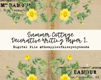 Summer Cottage/ Decorative Writing Paper Bundle 1.