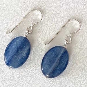 Blue Kyanite Sterling Silver Earrings