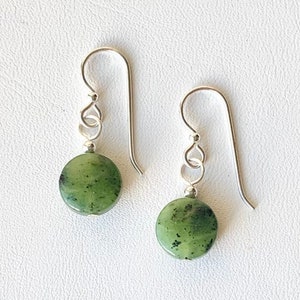 BC Jade Earrings with Sterling Silver Beads, Wires and Pins