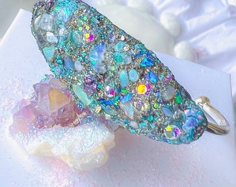 Opal bracelet, raw opal bracelet, October, libra, birthday, birthstone, genuine opal, peacock ore jewelry, angel protection, opal gift for